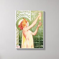 Poster vintage Absinthe Robette 1896 Restaurado