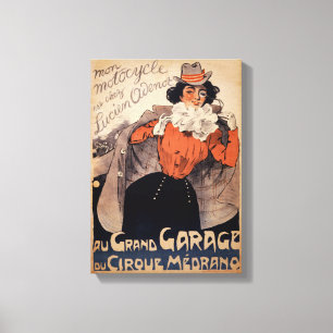 Impressão Em Tela Poster vintage francês ca. 1890 restaurado
