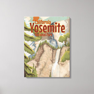 Impressão Em Tela Poster vintage Yosemite