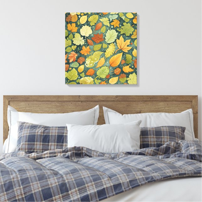 Impressão Em Tela Posters das folhas calmas do outono (Insitu(Quarto))