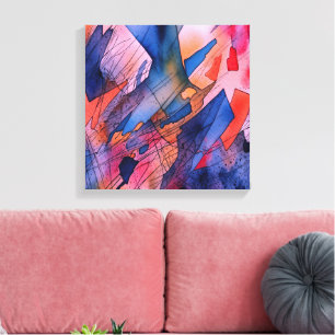 Impressão Em Tela "Potencial desencadeado" Arte Abstrato Contemporân
