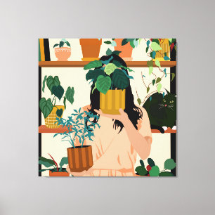 Impressão Em Tela Potted Oasis