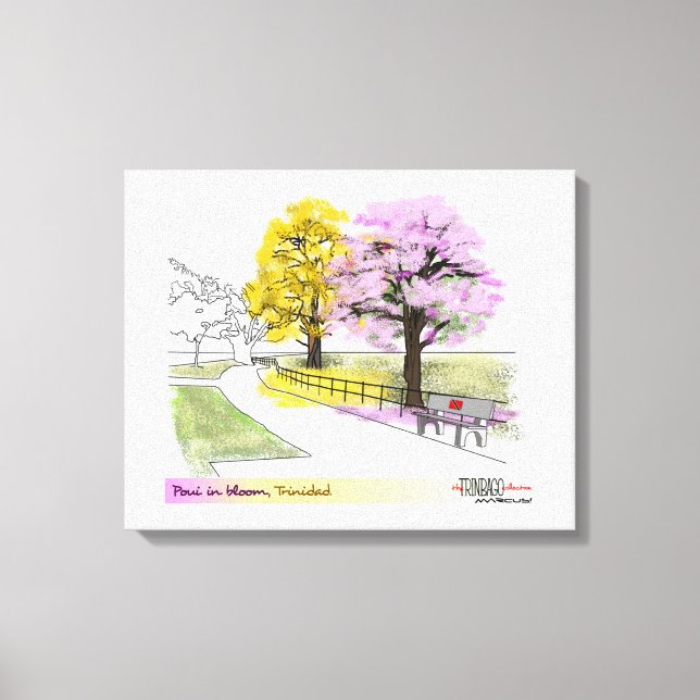 Impressão Em Tela Poui in Bloom (Frente)