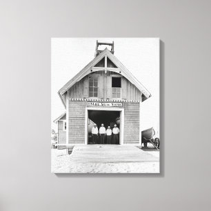 Impressão Em Tela Poupanças de vida Estação de Kitty Hawk, 1902