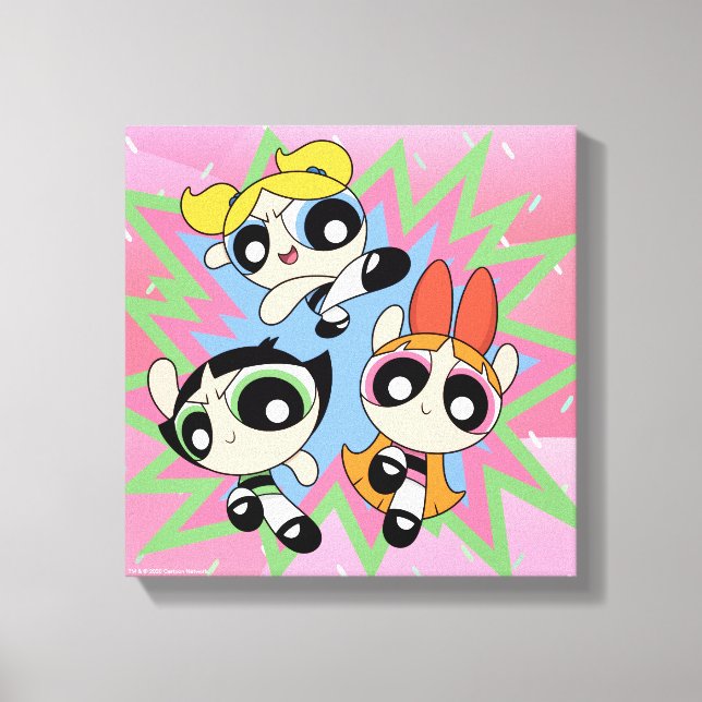 Impressão Em Tela Powerpuff Girls Powfator (Frente)