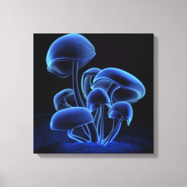 Impressão Em Tela Praça Azul Fluorescência (Frente)