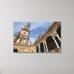 Impressão Em Tela Praça de Espanha, Sevilha, Andaluzia, Espanha