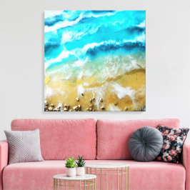 Impressão Em Tela Praia