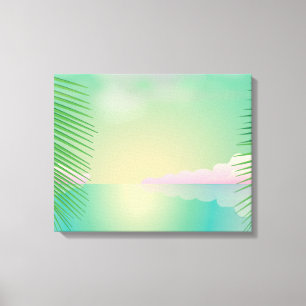 Impressão Em Tela Praia