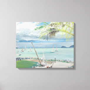 Impressão Em Tela Praia Austrália de Airlie. 1998