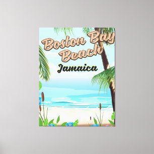 Impressão Em Tela Praia da baía de Boston, Jamaica