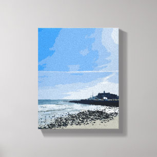 Impressão Em Tela Praia da Cidade de Narragansett Rhode Island Pintu