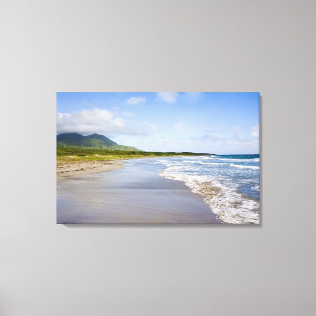 Impressão Em Tela Praia de Windward, Nevis (Frente)