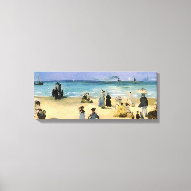 Impressão Em Tela Praia em Boulogne de Edouard Manet, Arte Antiga (Frente)