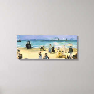 Impressão Em Tela Praia em Boulogne de Edouard Manet, Arte Antigo