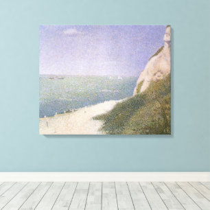Impressão Em Tela Praia em Honfleur de Georges Seurat, Arte Antigo