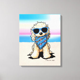 Impressão Em Tela Praia Náutica de Pup KiniArt