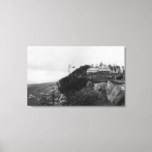 Impressão Em Tela Praia pacífica, WA - hotel da praia e velho