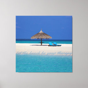 Impressão Em Tela Praia Privada