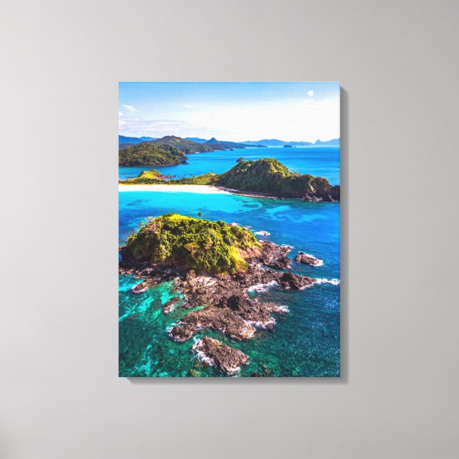 Impressão Em Tela Praias Tropicais | Filipinas El Nido (Frente)