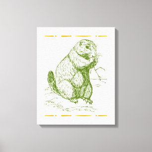 Impressão Em Tela Prairie dog