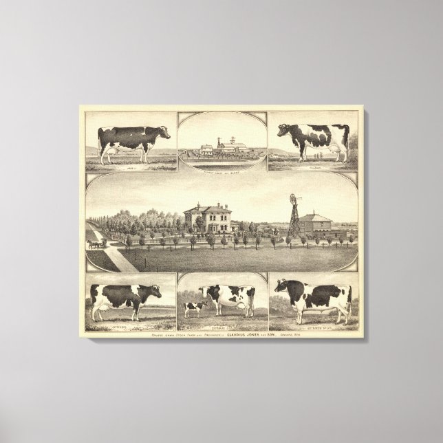 Impressão Em Tela Prairie Lawn Fazenda, Nebraska (Frente)