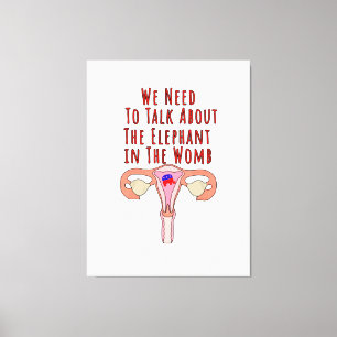 Impressão Em Tela Precisamos conversar sobre o elefante na Womb