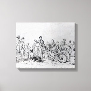 Impressão Em Tela Pregador de The Field, 1837