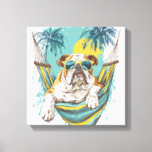 Impressão Em Tela Preguiça Cachorro � Cachorrinho Engraçado Preguiço