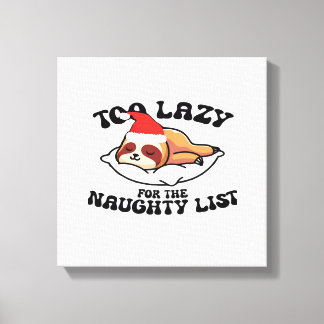 Impressão Em Tela Preguiça Demais Preguiçoso Para a Lista Travessa, 