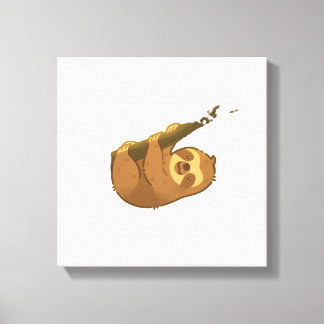 Impressão Em Tela Preguiça em sua pequena árvore Camiseta Clássica