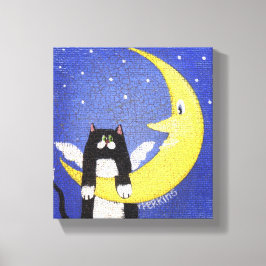 Impressão Em Tela Prendendo a Lua