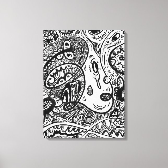 Impressão Em Tela Preocupação (Frente)