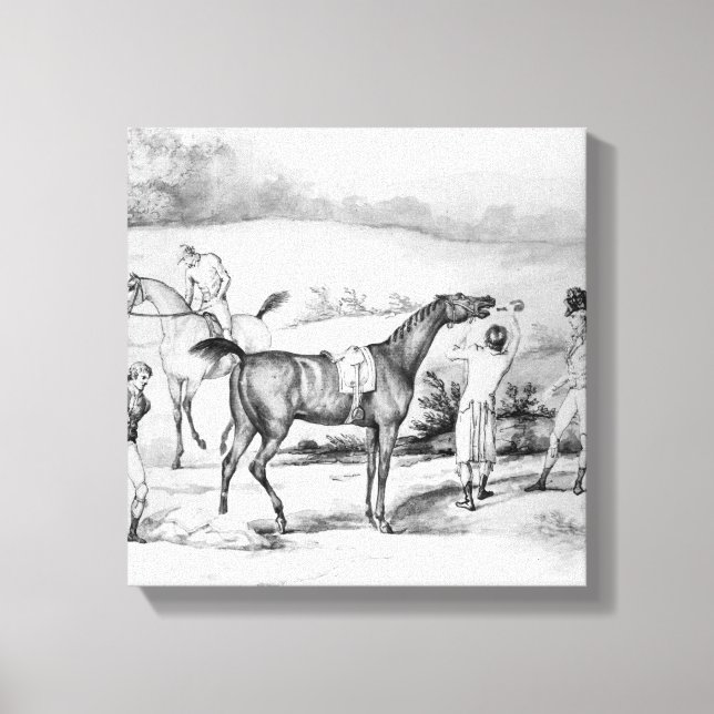 Impressão Em Tela Preparando para uma Corrida (Frente)