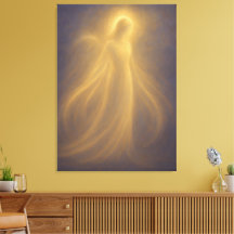 Presença Radiante Anjo de Luz Dourada Espiritual
