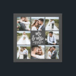 Impressão Em Tela Presente da família de casamento multifomonograma<br><div class="desc">Presente da família do casamento com multifomonograma. Casamento ideal,  nova casa,  aniversário,  aniversário ou presente de Natal. Uma maneira divertida de mostrar todas as suas belas fotografias.</div>