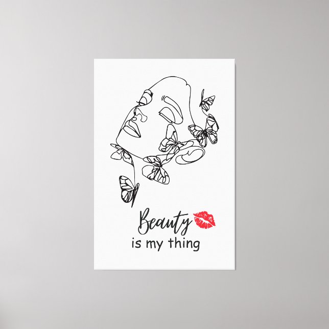 Impressão Em Tela Presente de Arte de Parede para Artista de Maquiag (Frente)