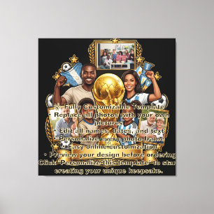 Impressão Em Tela Presente de Colagem de Fotos Personalizadas para P