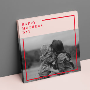 Impressão Em Tela Presente de Dia de as mães de Fotografia Rosa e Ve