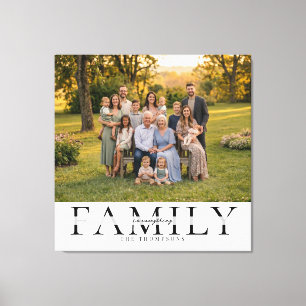 Impressão Em Tela Presente de Foto de Família Elegante