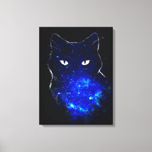Impressão Em Tela Presente de Gato Preto de Gato de Gato de Gato Fre