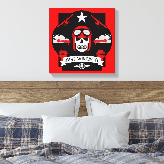 Impressão Em Tela Presente De Piloto Privado E Comercial (Insitu(Quarto))