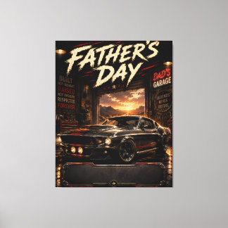 Impressão Em Tela Presente de Tela de Carro Musculoso Personalizado