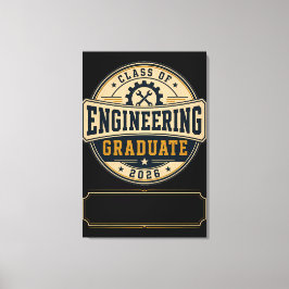 Impressão Em Tela Presente para a Turma de Graduados em Engenharia d