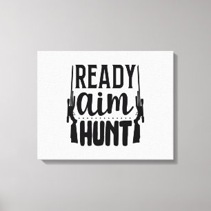 Impressão Em Tela Presente para caçadores - Aim Hunt Pronto