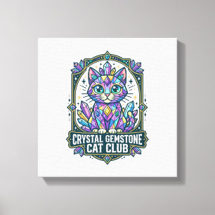 Impressão Em Tela Presente para Mãe de Gato com Cristal - G
