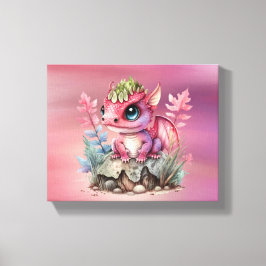 Impressão Em Tela Presente Personalizado de Chá de fraldas de Dragão