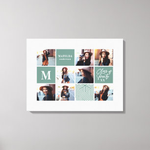 Impressão Em Tela Presente personalizado de graduação de fotos geo