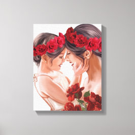 Impressão Em Tela Presente Personalizado Floral Comovente