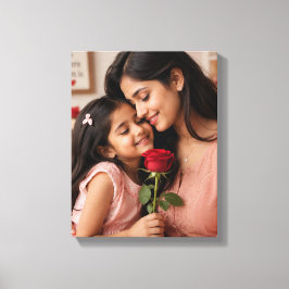 Impressão Em Tela Presente Personalizado Floral Comovente